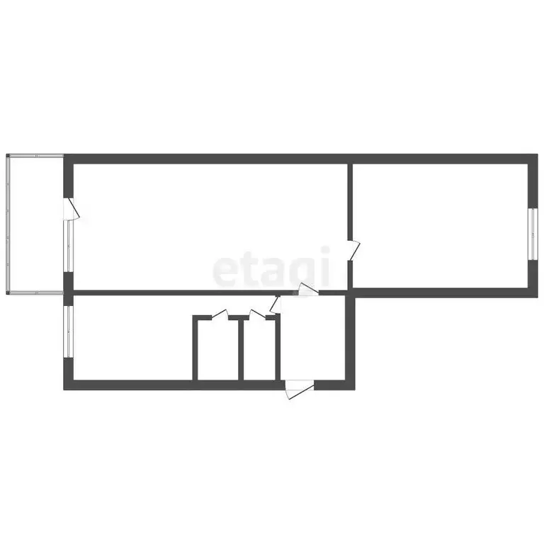 2-комнатная квартира: Троицк, Сибирская улица, 30 (46 м) - Фото 1