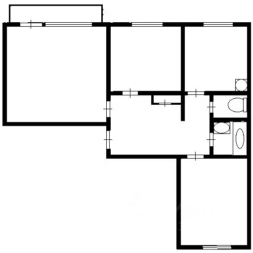 3-к кв. Саха (Якутия), Нерюнгри просп. Геологов, 49 (63.5 м) - Фото 2