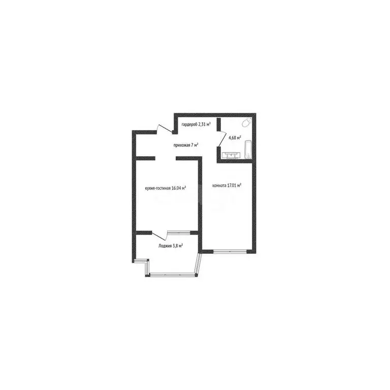 1-комнатная квартира: Краснодар, микрорайон 2-я Площадка, улица ... - Фото 0