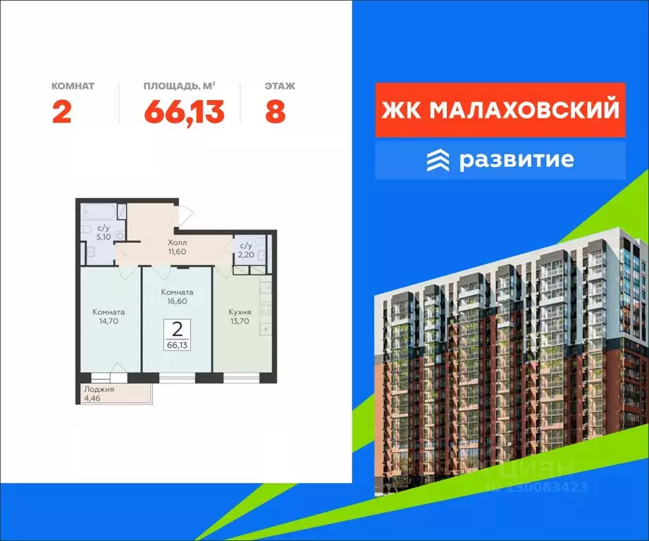 2-к кв. Московская область, Раменский муниципальный округ, Родники пгт ... - Фото 1