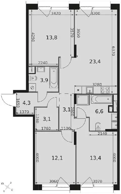 Продается 3-комнатная квартира - Фото 1