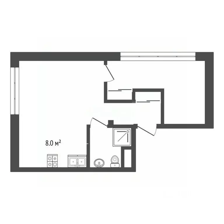 1-к кв. Крым, Ялта ул. Репина, 21 (43.9 м) - Фото 2