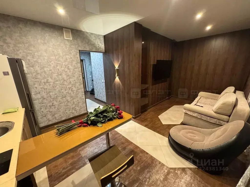 1-к кв. Татарстан, Казань ул. Николая Ершова, 65Б/3 (39.0 м) - Фото 1
