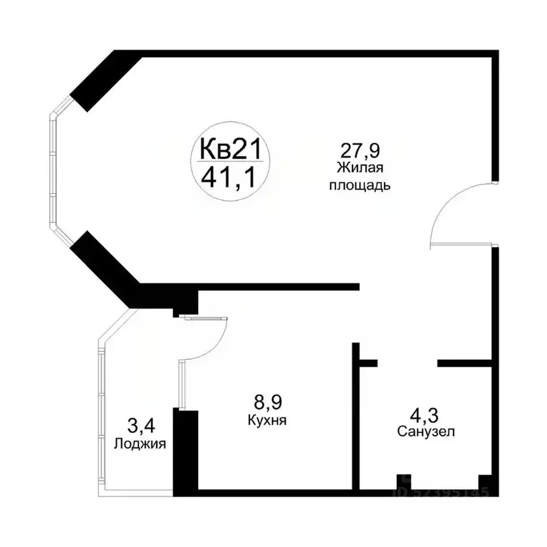 1-к кв. Московская область, Рузский муниципальный округ, Тучково пгт ... - Фото 1