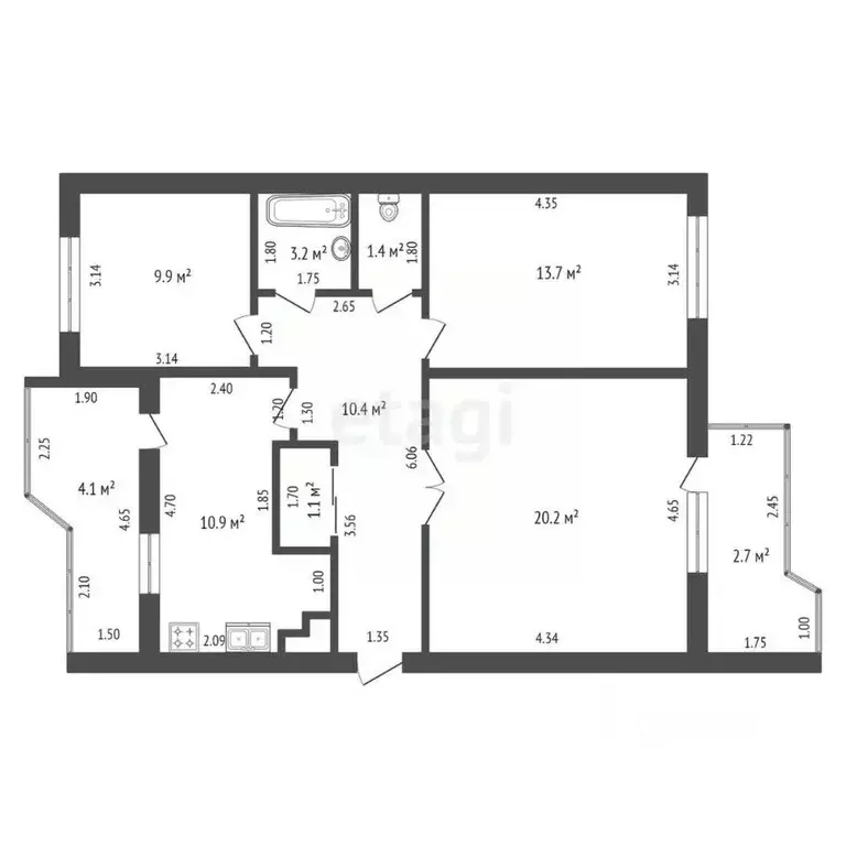 3-к кв. Краснодарский край, Анапа муниципальный округ, с. Сукко ул. ... - Фото 2