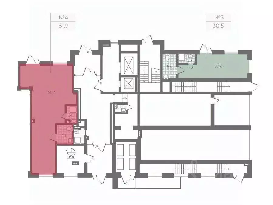 Офис в Санкт-Петербург Партизанская ул., 5 (63 м) - Фото 2