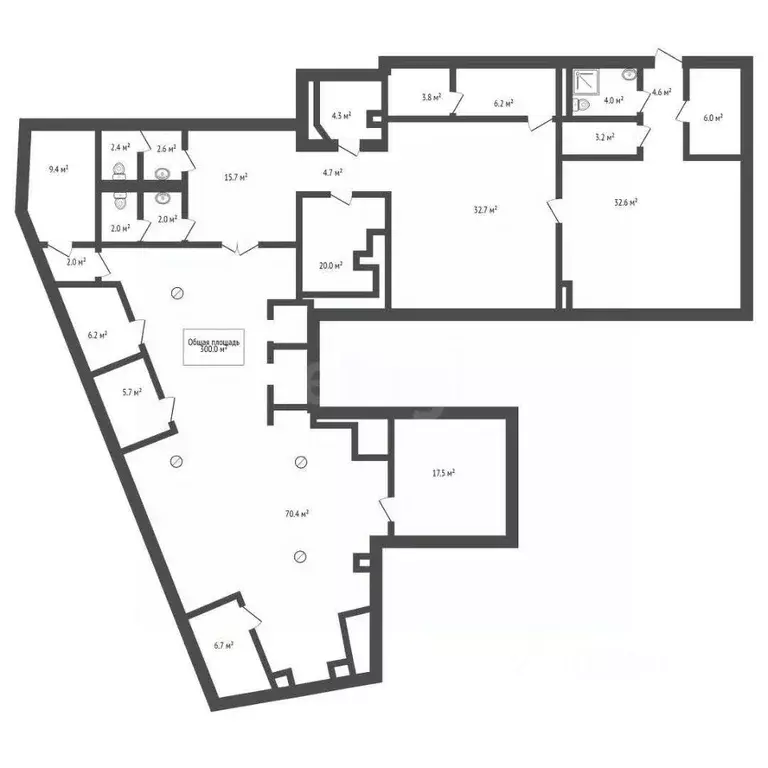 Офис в Новосибирская область, Новосибирск Большевистская ул., 43 (300 ... - Фото 2