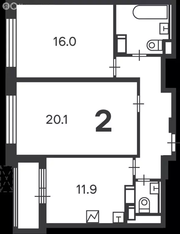 2-комнатная квартира: Москва, 2-я улица Марьиной Рощи, 3 (63.4 м) - Фото 1