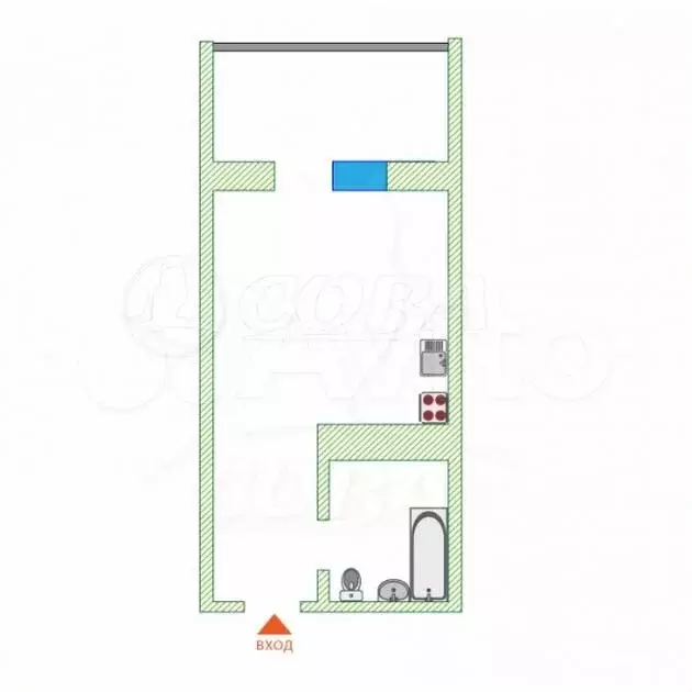 Квартира-студия, 15 м, 6/10 эт. - Фото 0