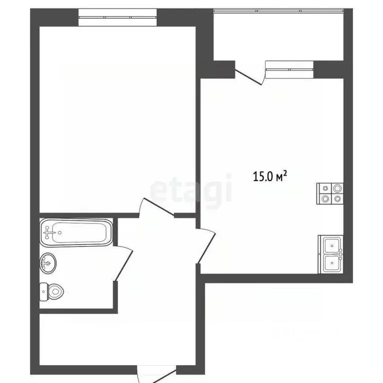 1-к кв. Краснодарский край, Геленджик Крымская ул., 22к21 (46.2 м) - Фото 2