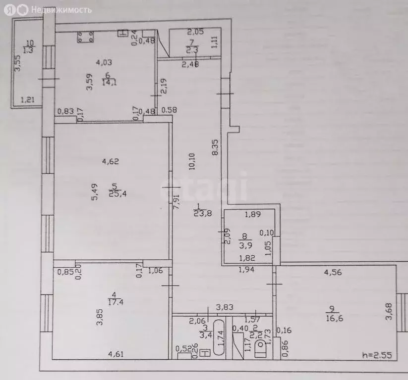 3-комнатная квартира: Казань, улица Академика Глушко, 6 (109.1 м) - Фото 1