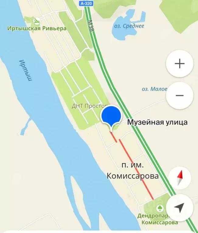 Участок в Омская область, Омский район, Усть-Заостровское с/пос, пос. ... - Фото 1