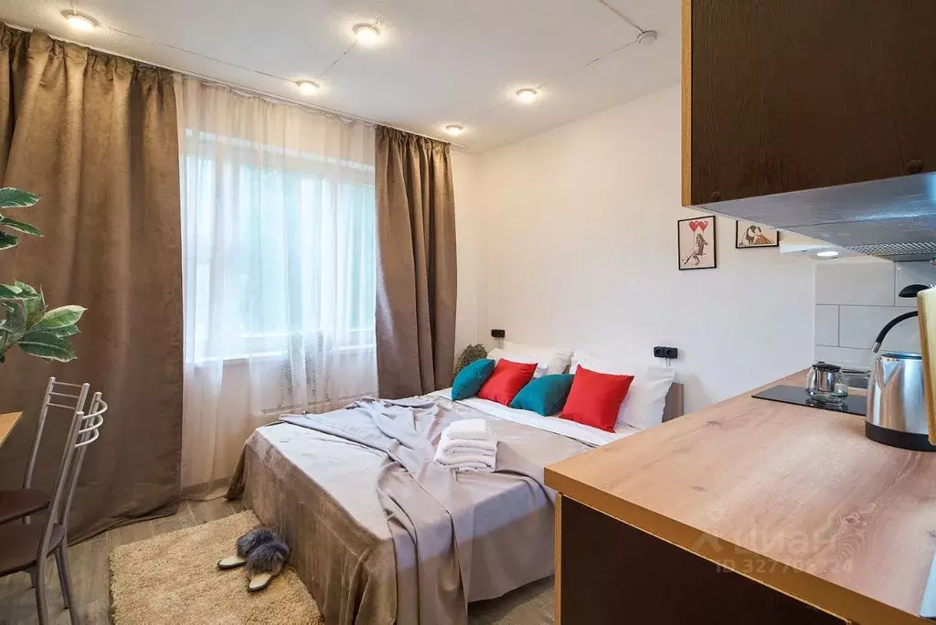 Студия Москва ул. Кадырова, 8К1 (18.0 м) - Фото 1