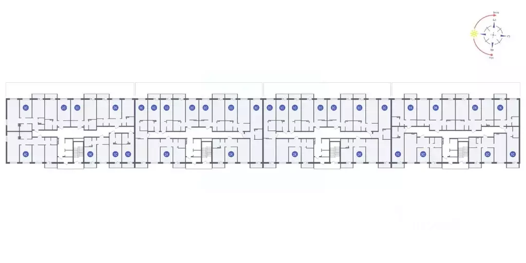 2-к кв. Новосибирская область, Новосибирск ул. Забалуева, 69 (66.03 м) - Фото 1