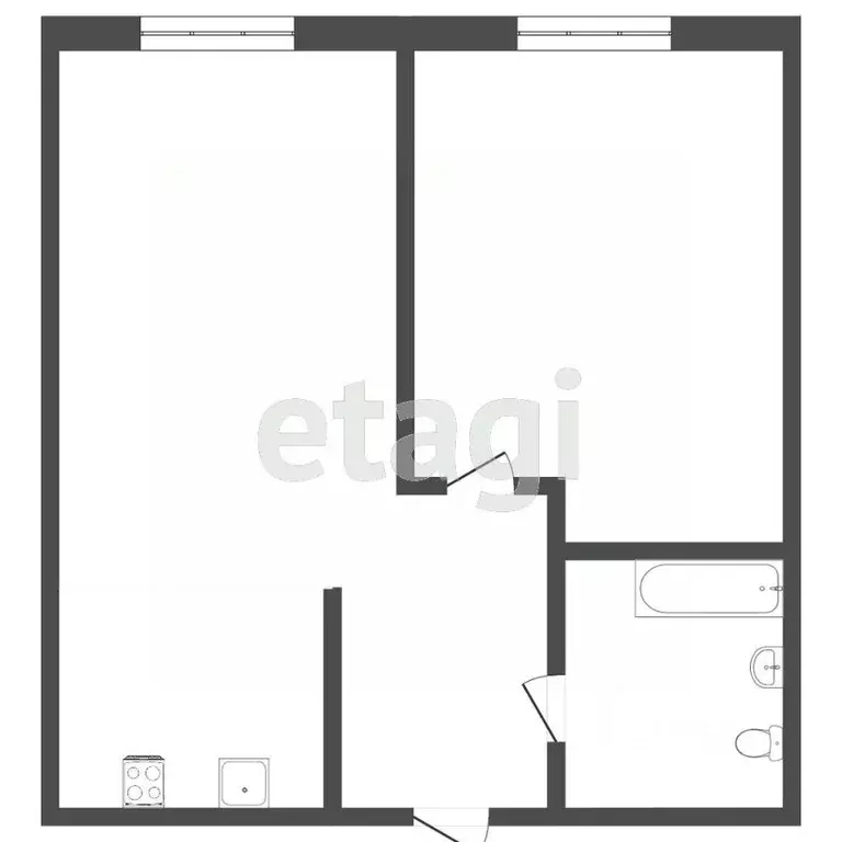 1-к кв. Тюменская область, Тюмень ул. Краснооктябрьская, 14 (40.0 м) - Фото 2