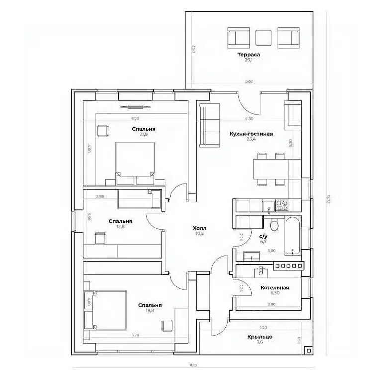 Дом в Московская область, Ленинский городской округ, д. Орлово, Орловъ ... - Фото 2