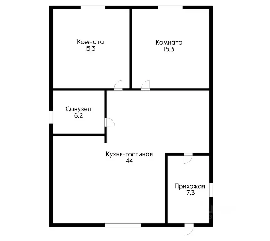 Дом в Краснодарский край, Краснодар Садовод СНТ, ул. Главная (89 м) - Фото 2