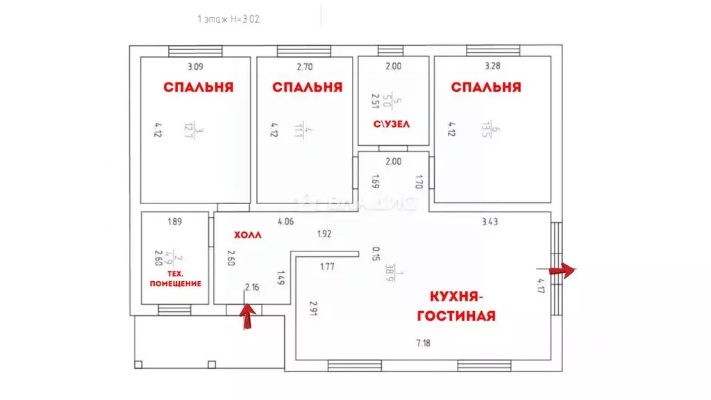 Дом в Калининградская область, Гурьевск ул. Кронштадтская (100 м) - Фото 2