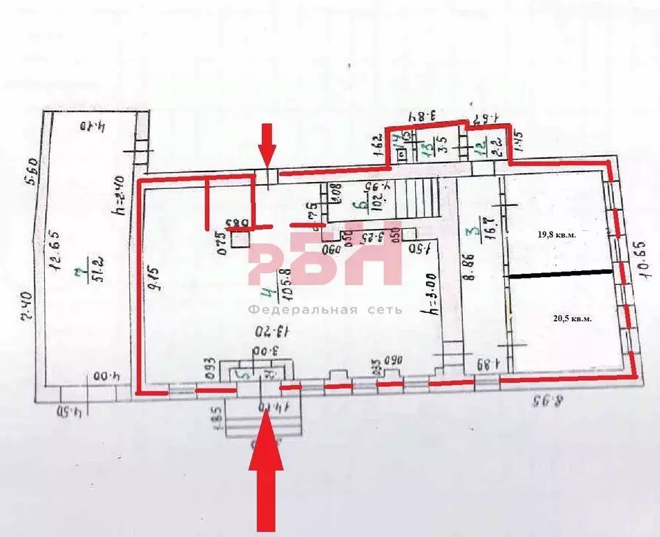 Торговая площадь в Орловская область, Орел ул. Гагарина, 9 (172 м) - Фото 1