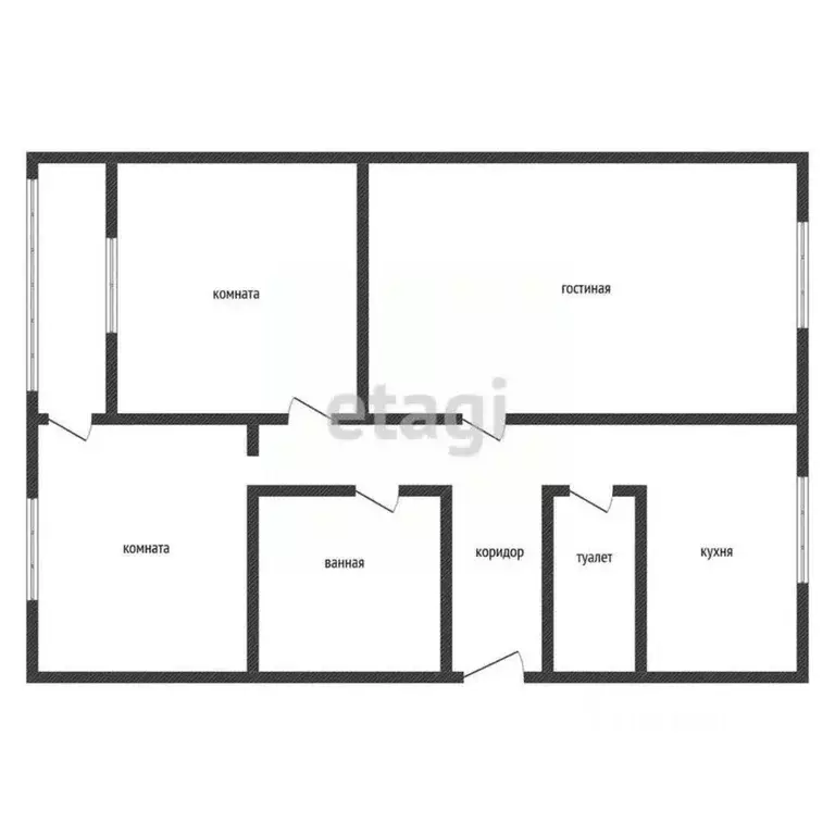 3-к кв. Иркутская область, Ангарск 17-й мкр, 13 (67.9 м) - Фото 2