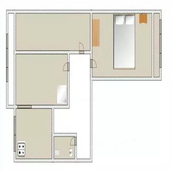 3-к кв. Санкт-Петербург пос. Песочный, Белоостровское ш., 1 (64.0 м) - Фото 2