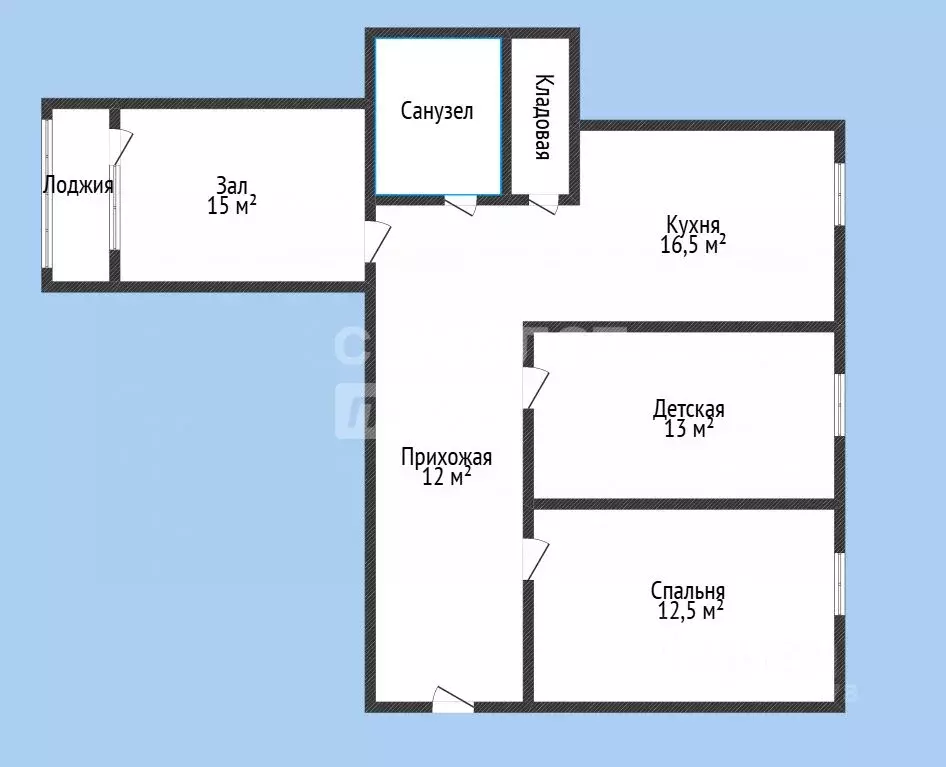 3-к кв. Дагестан, Каспийск просп. М. Омарова, 4 (77.0 м) - Фото 2