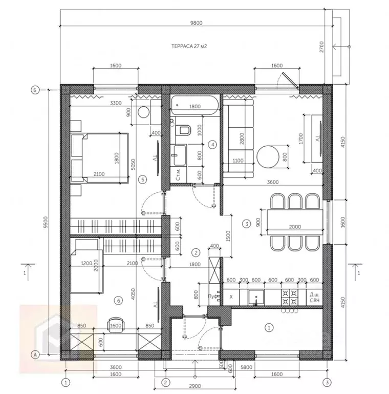 Дом в Севастополь СТ Дружба ТСН, 2 (90 м) - Фото 0