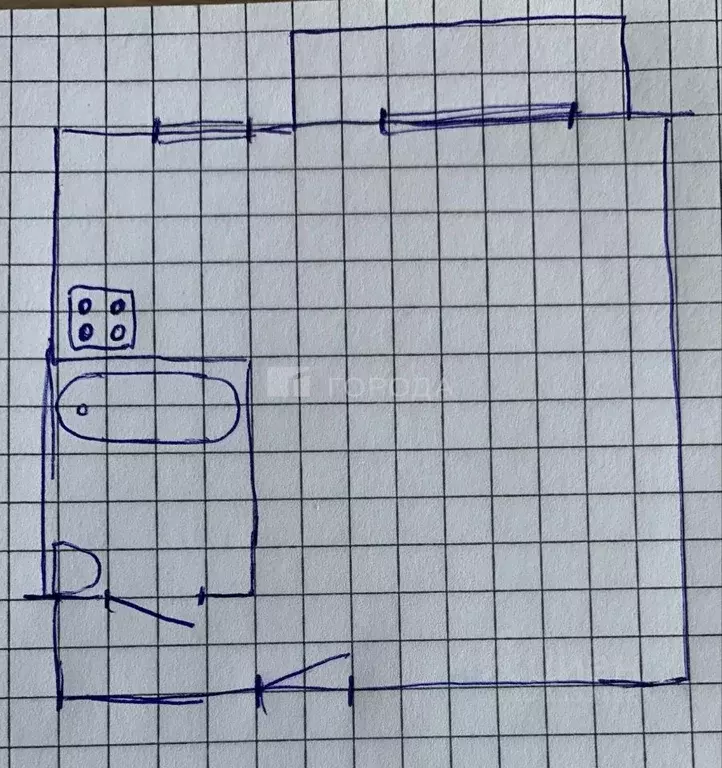 Студия Алтайский край, Барнаул ул. Димитрова, 81 (28.0 м) - Фото 2