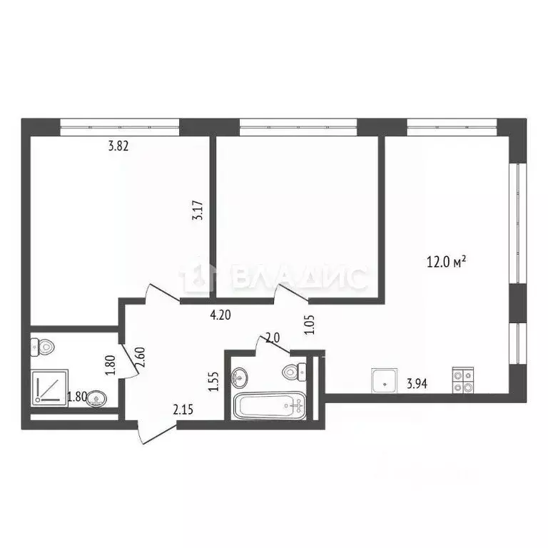 2-комнатная квартира: Москва, Волоколамское шоссе, 71/22к2 (56.3 м) - Фото 0