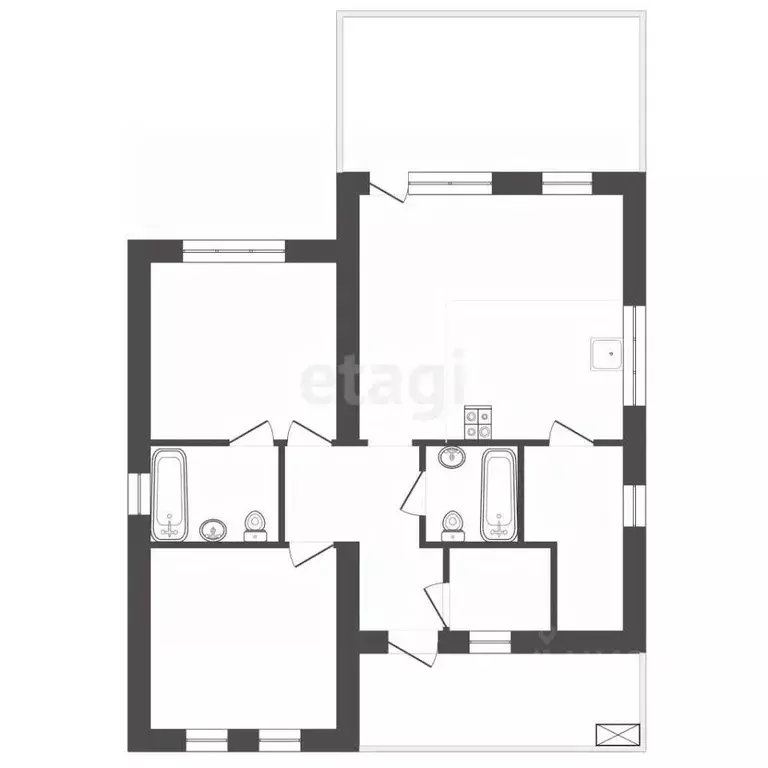Дом в Челябинская область, Сосновский муниципальный округ, с. Большие ... - Фото 2