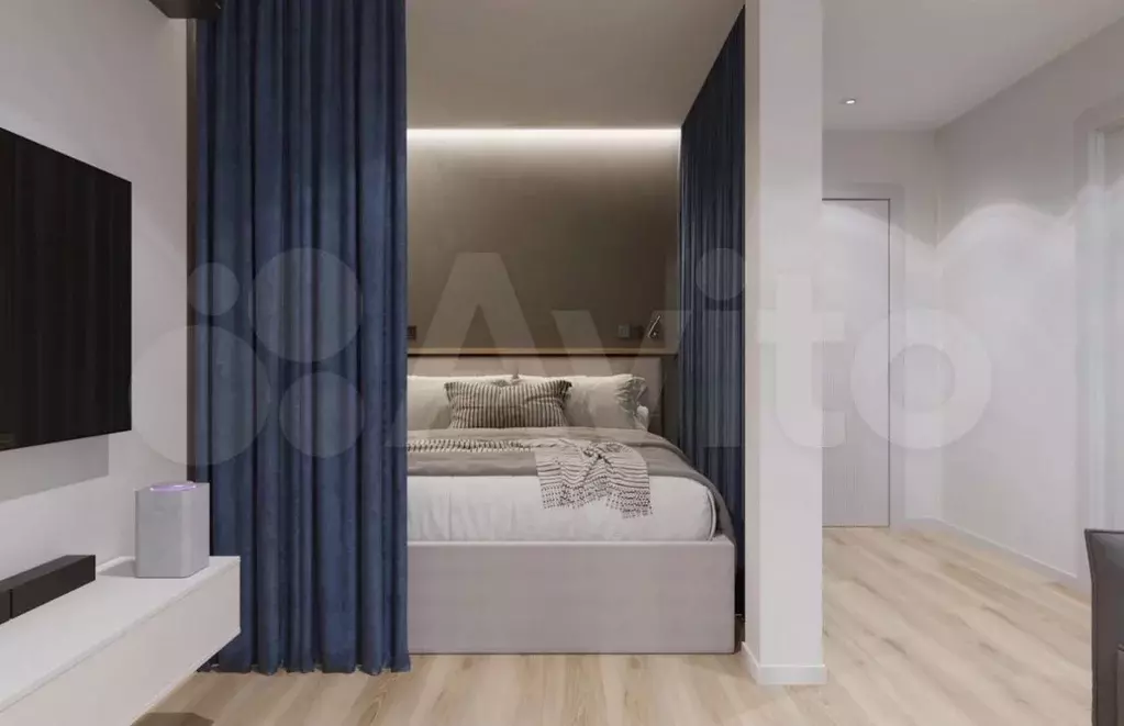 1-к. квартира, 35 м, 2/4 эт. - Фото 1