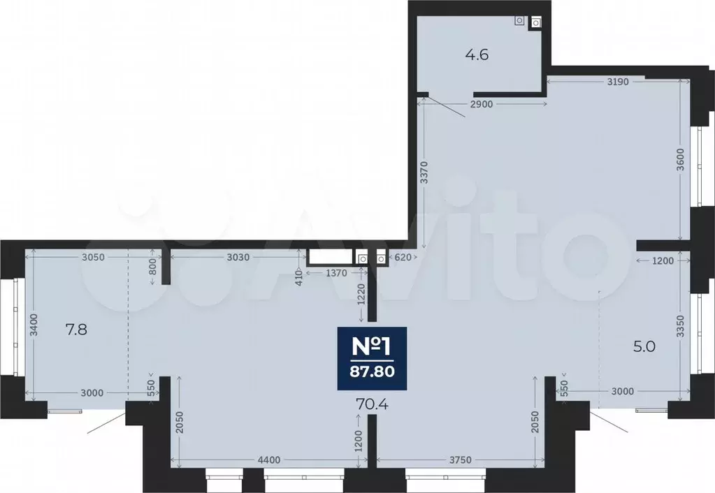 Продается торговое помещение, площадь 87.8 кв.м - Фото 0