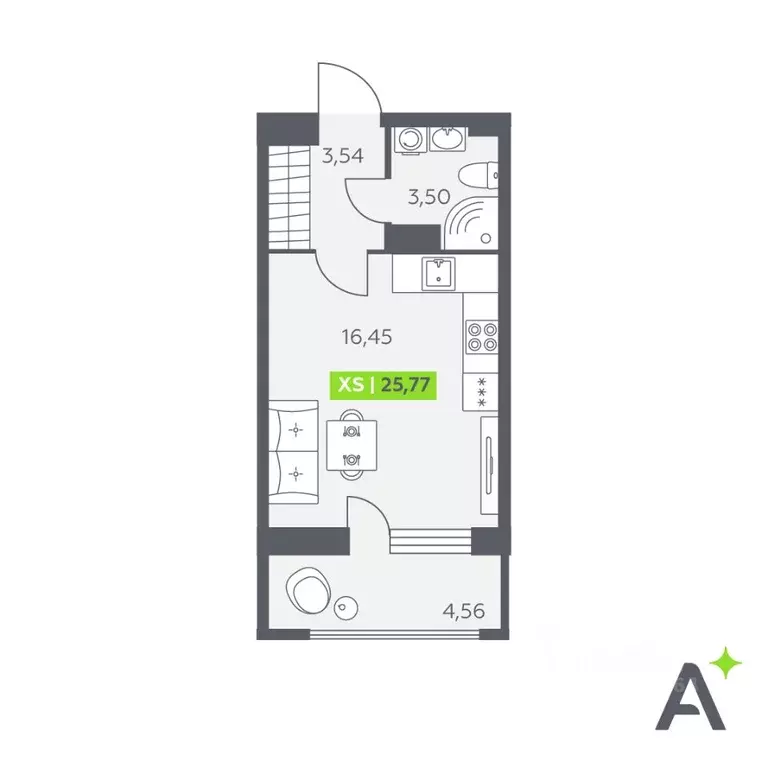 Студия Ленинградская область, Всеволожский район, Заневское городское ... - Фото 1