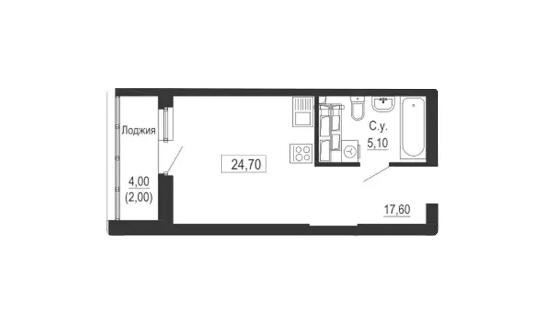 Продаётся квартира-студия, 24.7 м - Фото 0