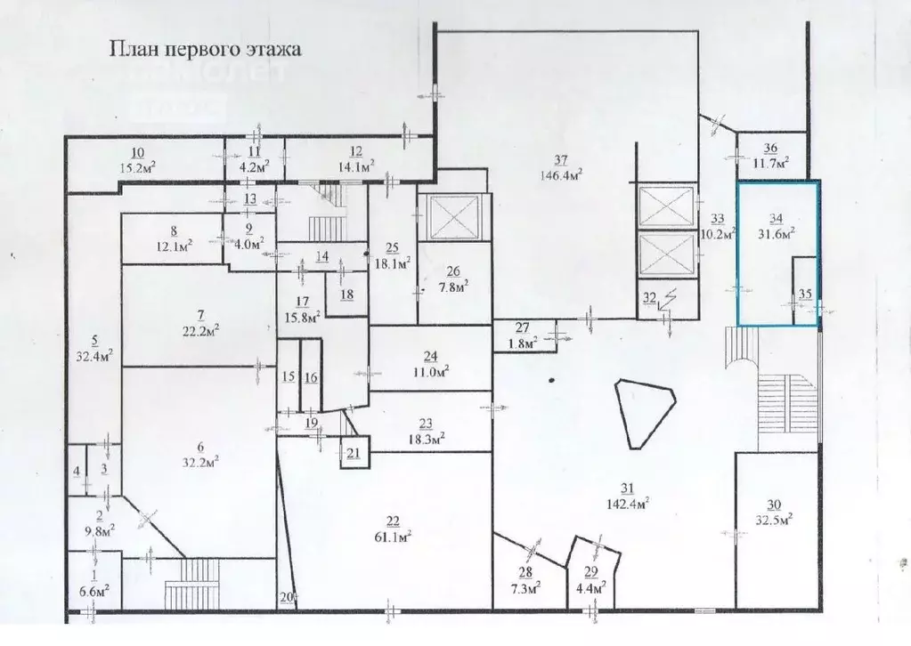 Склад в Псковская область, Псков Октябрьский просп., 56 (32 м) - Фото 1