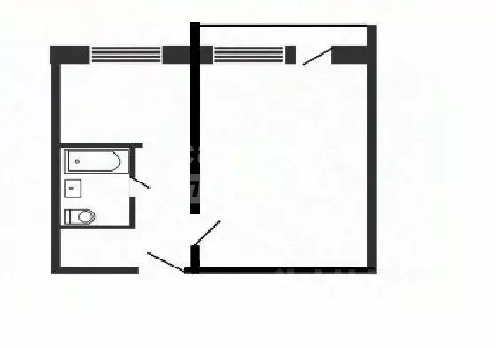 1-к кв. Челябинская область, Челябинск ул. Дзержинского, 16 (32.0 м) - Фото 2