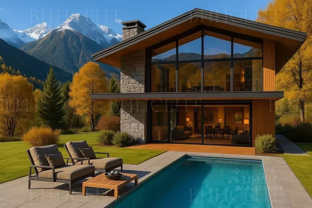 Дом в Краснодарский край, Сочи Красная Поляна пгт,  (400 м) - Фото 2