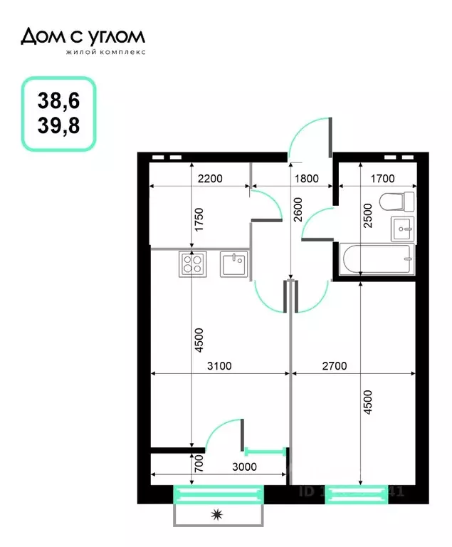 1-к кв. Приморский край, Владивосток ул. Нейбута, 137с1 (39.8 м) - Фото 1