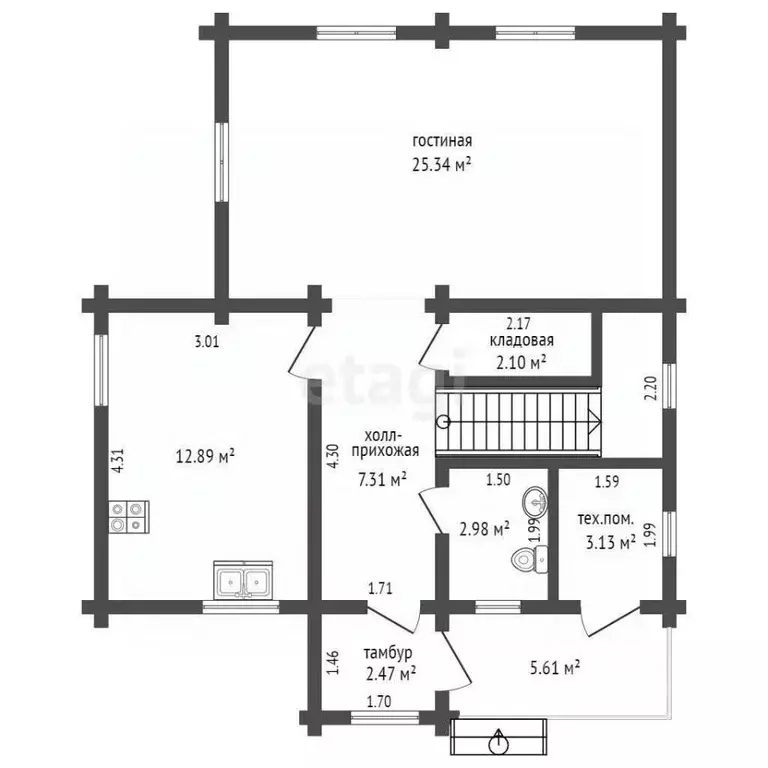 Дом в Тюменская область, Тюмень ул. Андрея Лабинского (129 м) - Фото 1