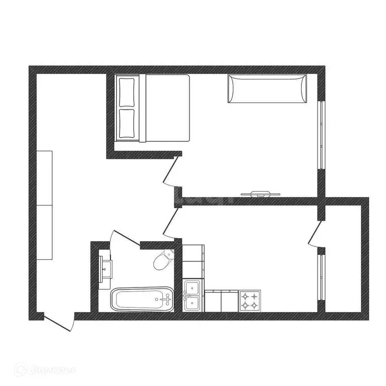 Продаётся 1-к квартира, 42.8 м - Фото 0