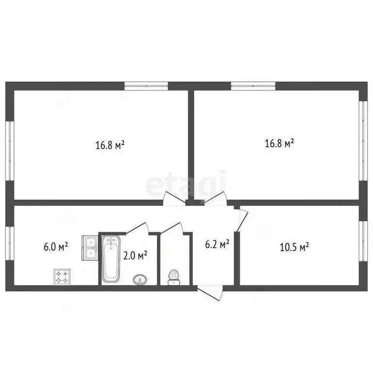 3-к кв. Ленинградская область, Светогорск Выборгский район, ул. ... - Фото 2