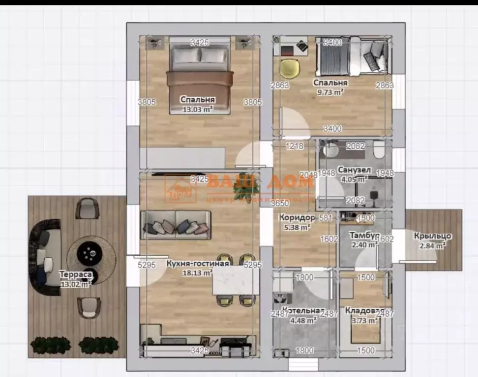 Дом в Тульская область, Щекинский район, Яснополянское с/пос, д. ... - Фото 2