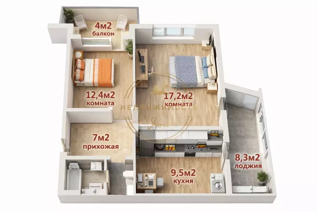 2-к кв. Крым, Ялта ул. Фурмана, 6 (62.7 м) - Фото 2