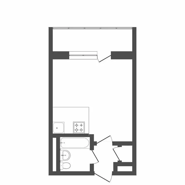 Квартира-студия: Тюмень, улица Бабарынка, 16Б (21 м) - Фото 1