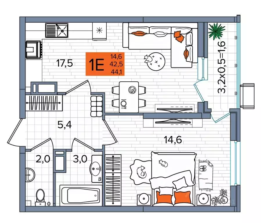 1-к кв. Краснодарский край, Краснодар ул. Константина Гондаря, 98к1 ... - Фото 0