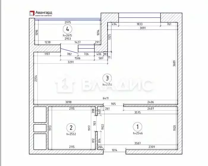 Студия Ленинградская область, Мурино Всеволожский район, ул. Шувалова, ... - Фото 2