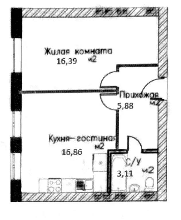 1-к кв. Московская область, Апрелевка Наро-Фоминский городской округ, ... - Фото 1