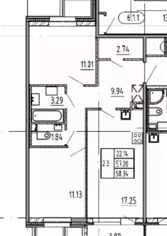 2-к кв. Санкт-Петербург ул. Ивана Куликова, 4 (57.2 м) - Фото 1