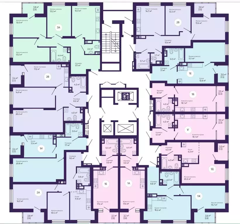1-к кв. Свердловская область, Екатеринбург Космос ЖК, (46.4 м) - Фото 1