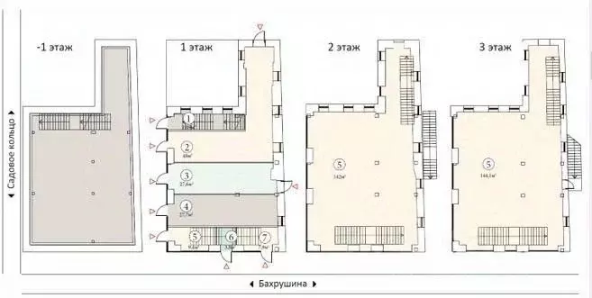 Торговая площадь в Москва ул. Бахрушина, 36/14С3 (51 м) - Фото 1